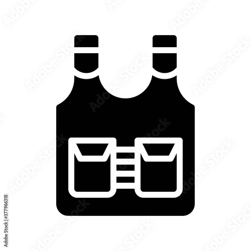 protest related police bullet proof jacket with pockets vector in solid design,