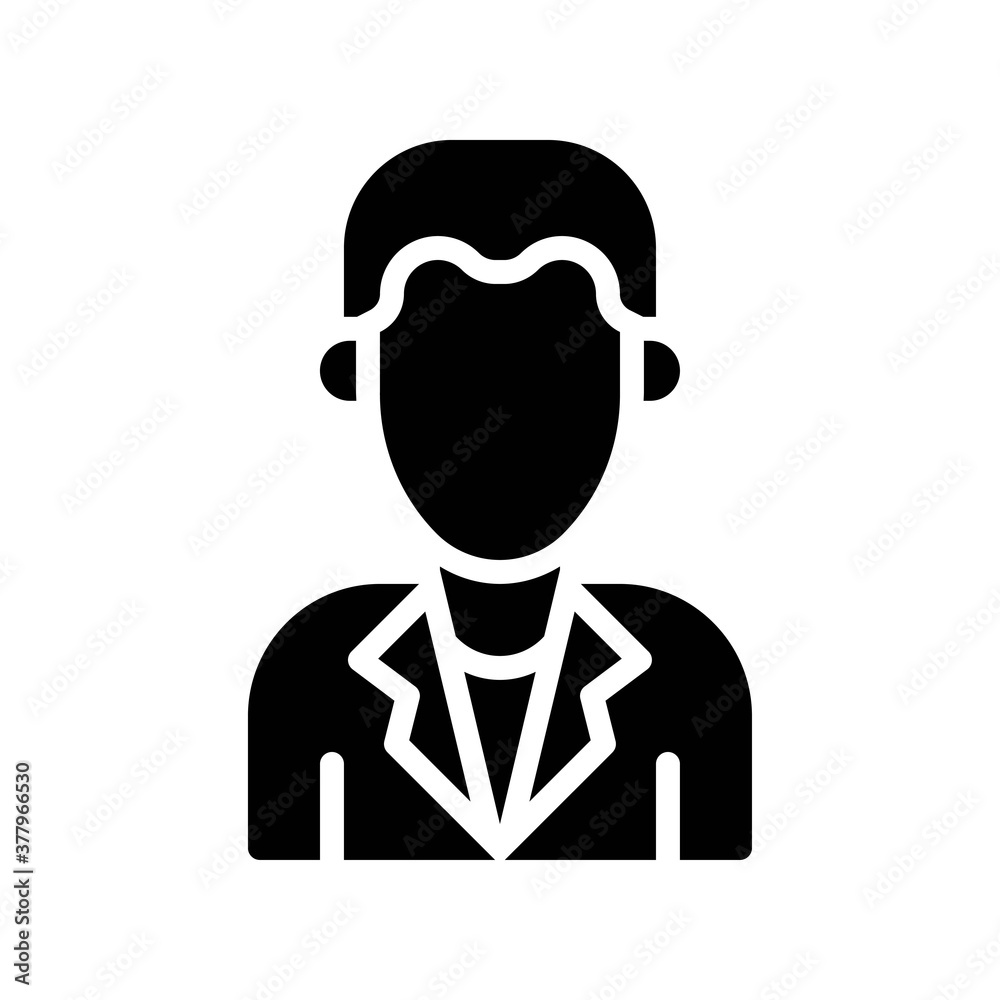 protest related male candidate with dress vector in solid design,
