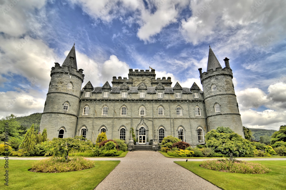 Inveraray Castle -  a country house near Inveraray in the county of Argyll, in western Scotland.