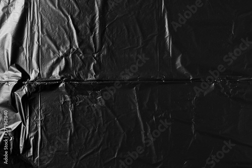 Black plastic bag texture and background