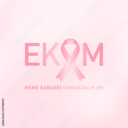 dunya meme kanseri farkindalik ayi, ekim 01-31
world breast cancer awareness month in october concept design vector illustration photo