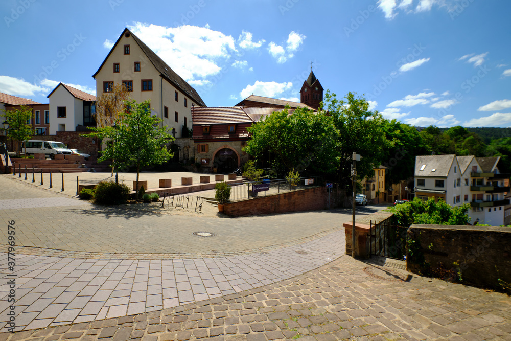 Historischer Ortskern von Homburg am Main, Markt Triefenstein, Landkreis Main-Spessart, Unterfranken, Bayern, Deutschland