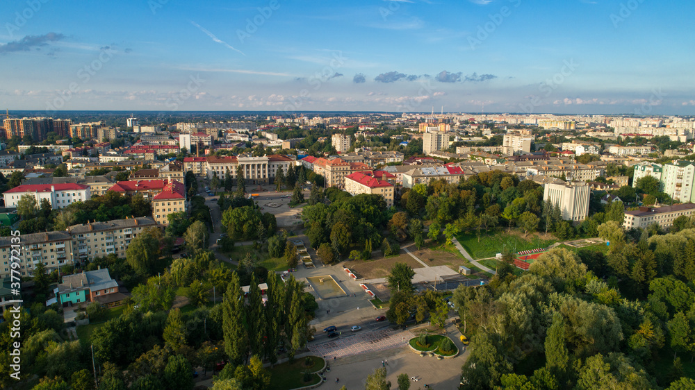 arieal view. Lutsk city, Ukraine