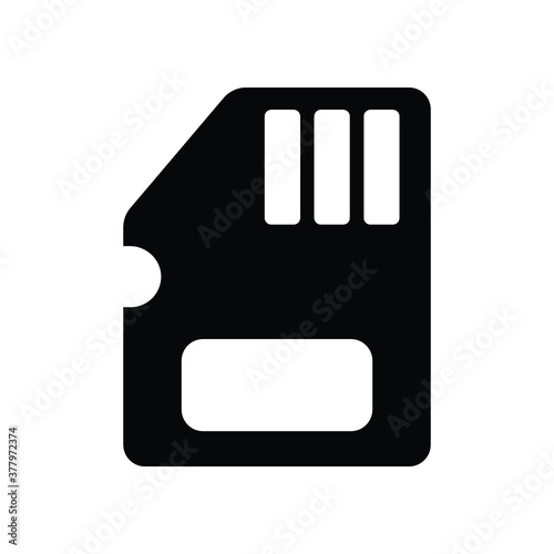memory card isolated flat icon