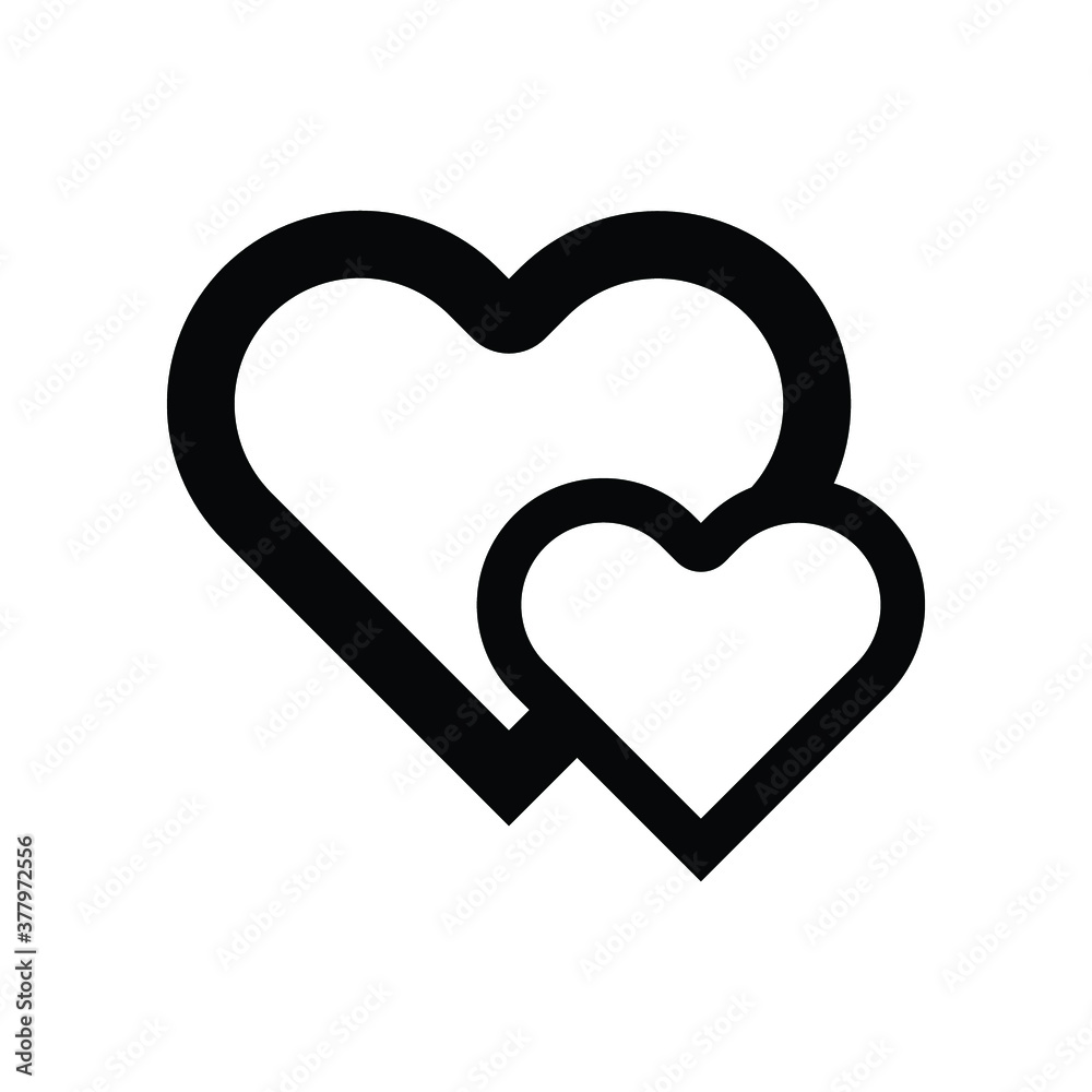 Heart Icon Vector Perfect Love symbol Valentine's Day sign Heart Icon Vector Perfect Love symbol Valentine's Day sign