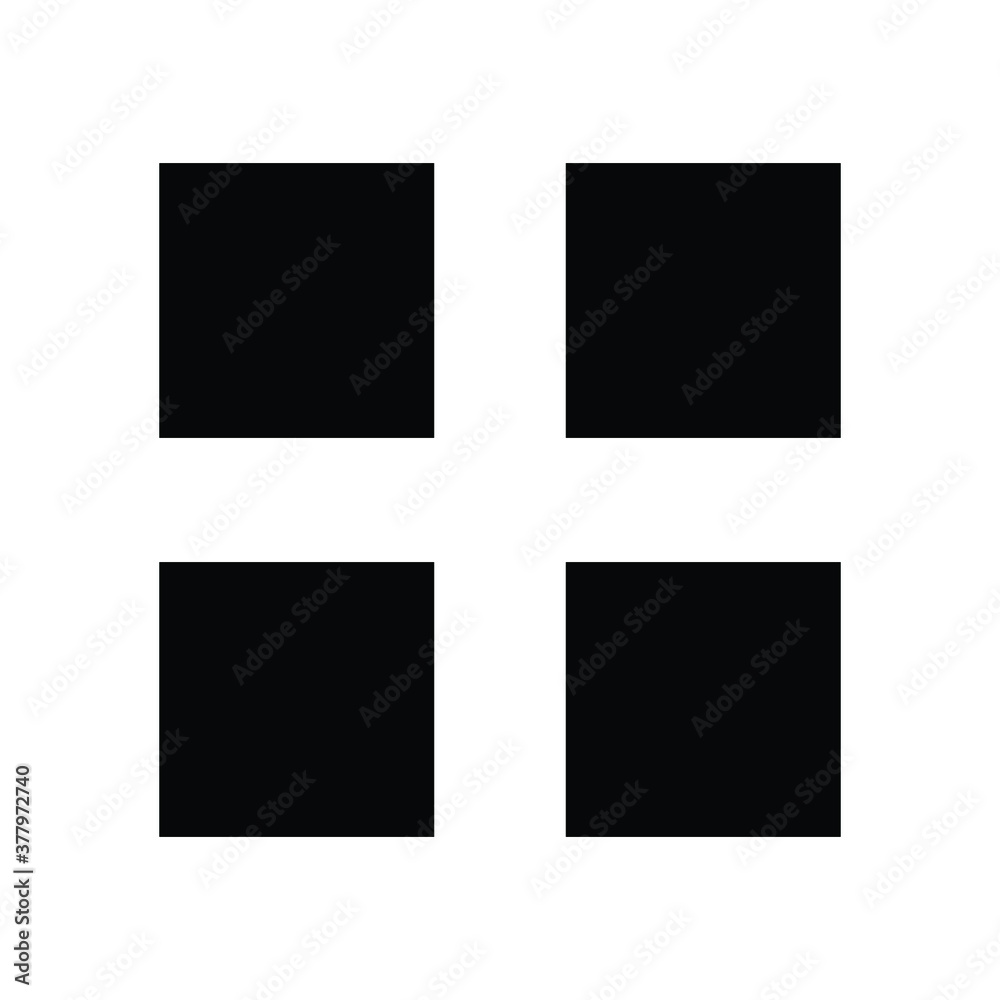 Grid menu icon Vector illustrations Grid menu icon Vector illustrations