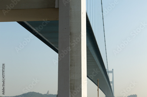 golden gate bridge day time shot in china