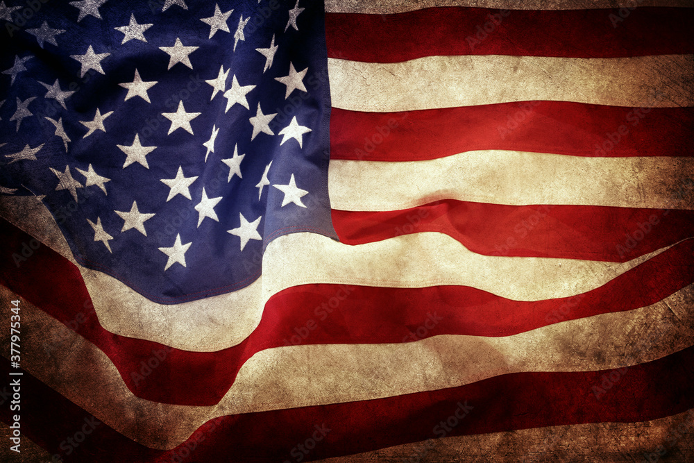 Obraz premium Grunge American flag