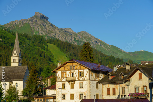 Arabba, mountain village in the Dolomites