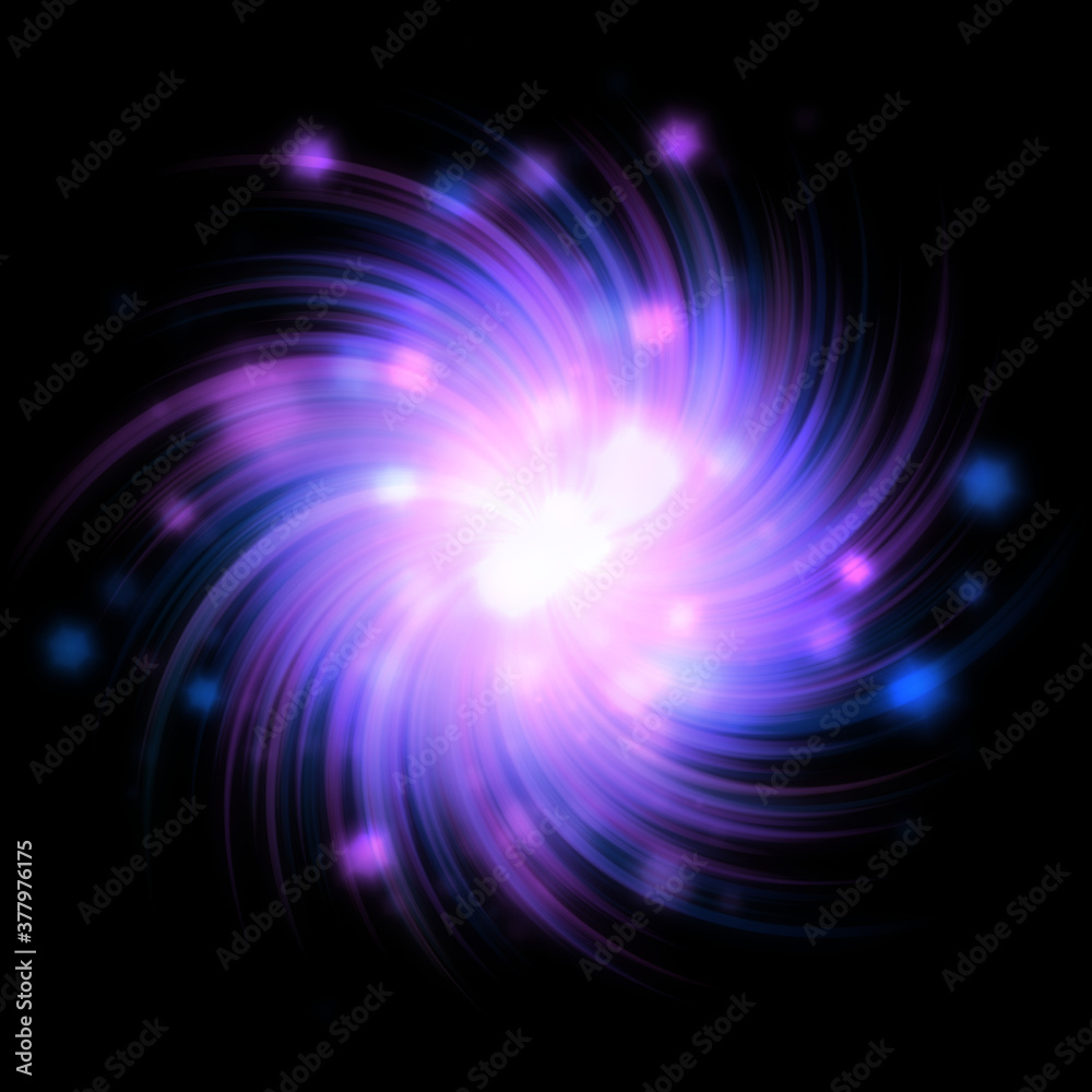 violet shiny magic light swirl