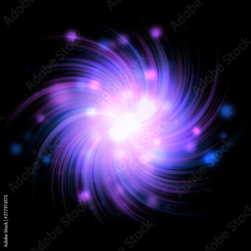 violet shiny magic light swirl