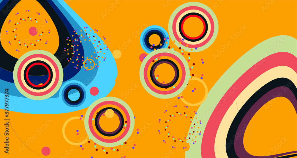 Obraz premium abstract background with circles