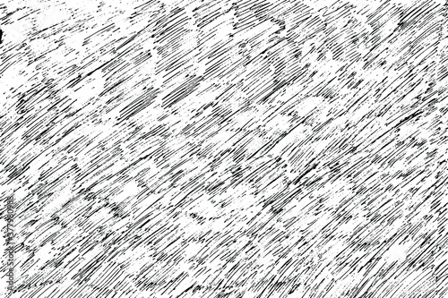 Grunge texture of a pen-shaded sheet of paper. Hand-drawn hatching. Vector illustration. Template overlay.