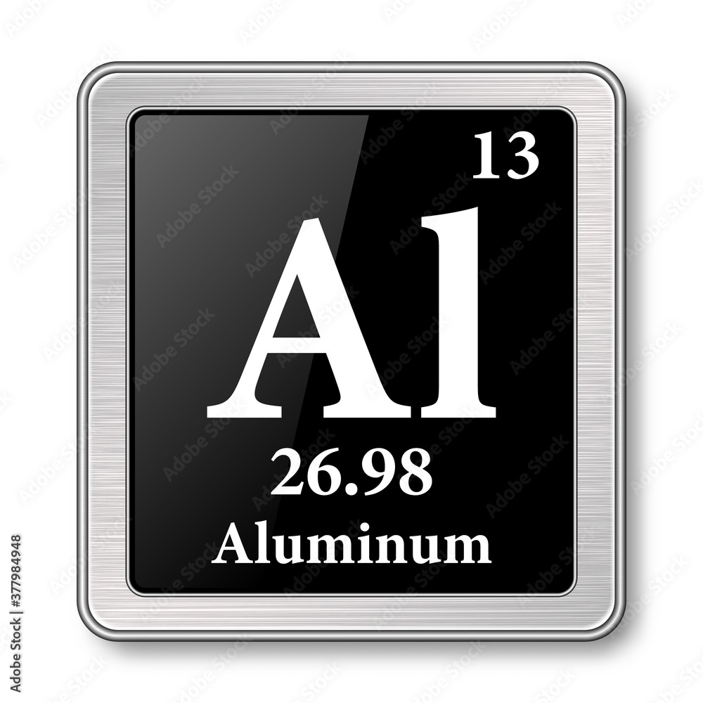 The Periodic Table Element Aluminum Vector Ilration Stock Adobe