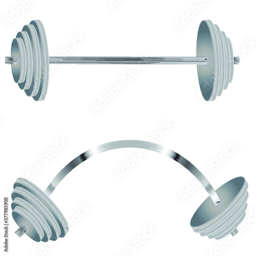 metal bar weightlifter