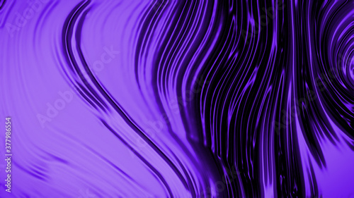 Abstract purple black background with waves luxury. 3d illustration, 3d rendering.