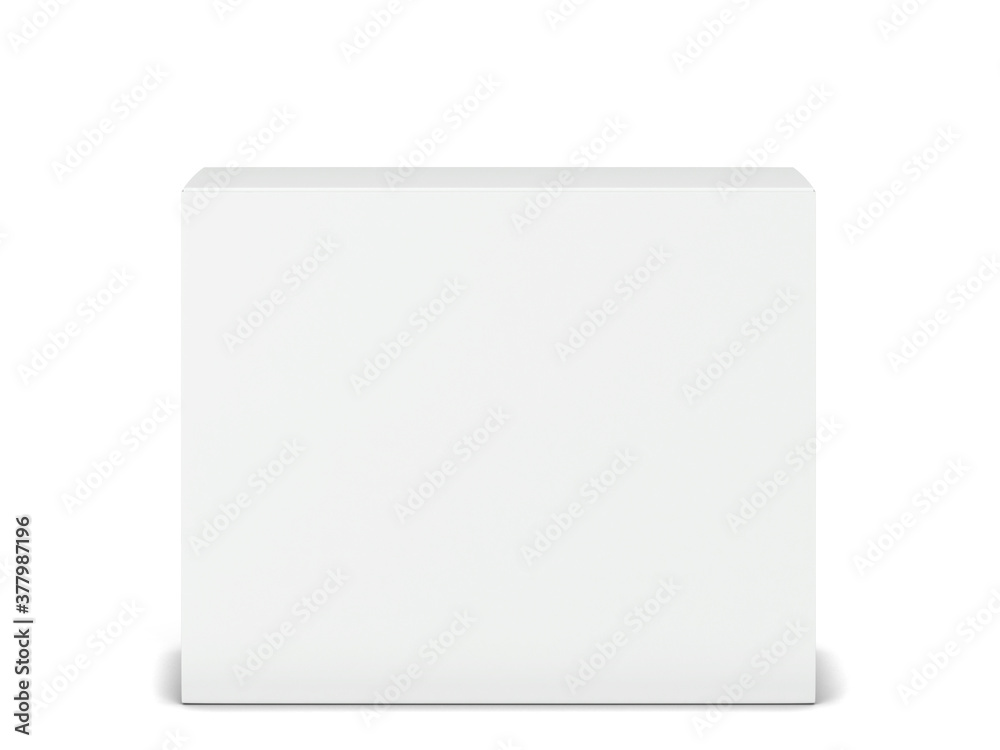Blank cardboard box mockup