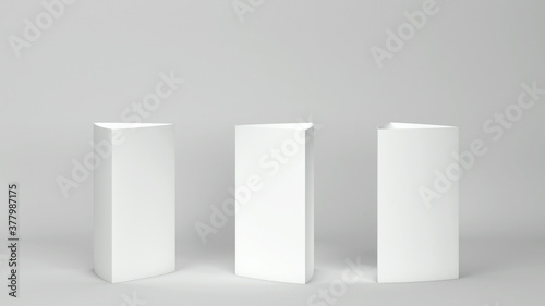 Blank triangle card mockup