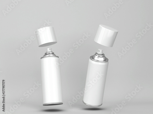 Obraz na plátně Blank aerosol tube mockup