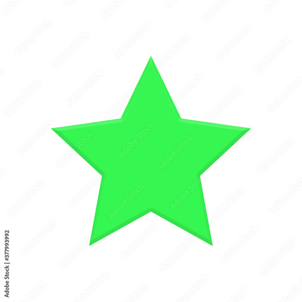 Colorful star isolated on white background. With relief Colorful star isolated on white background. With relief