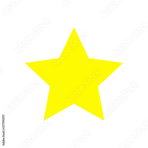 Colorful star isolated on white background