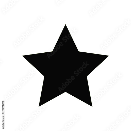 Colorful star isolated on white background. With relief