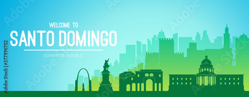Santo Domingo, Dominican republic city scape view.