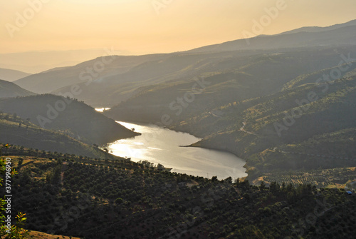 View on King Talal Dam in Jordan