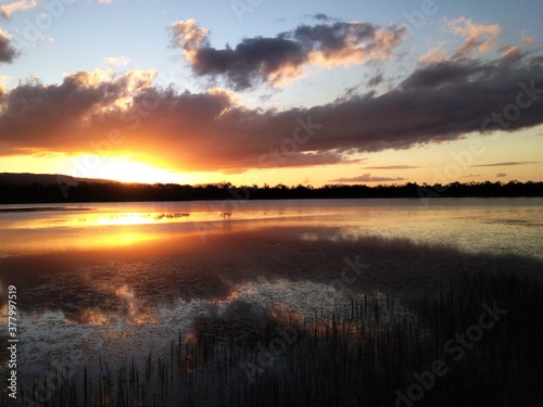 Stunning sunset over the Mareeba Wetlands