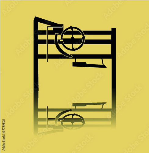 Threshing-machine, Tresher silhouette