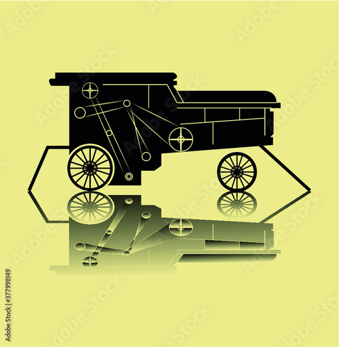 Threshing-machine, Tresher silhouette