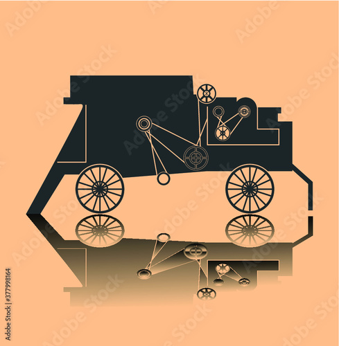 Threshing-machine, Tresher silhouette