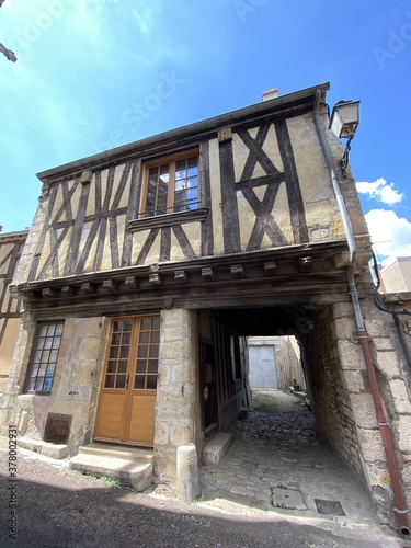 Maison à colombages à Clamecy, Bourgogne 