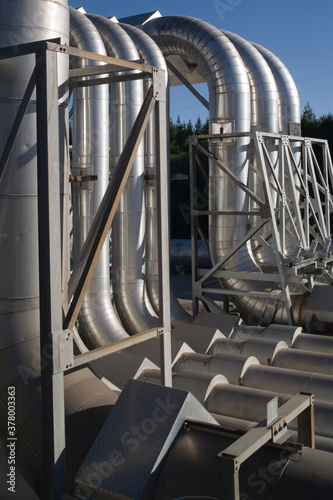 Geothermal Power Station, Wairakei, North Island, New Zealand photo