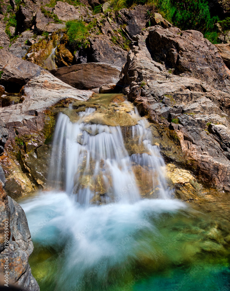 Mountain waterfall