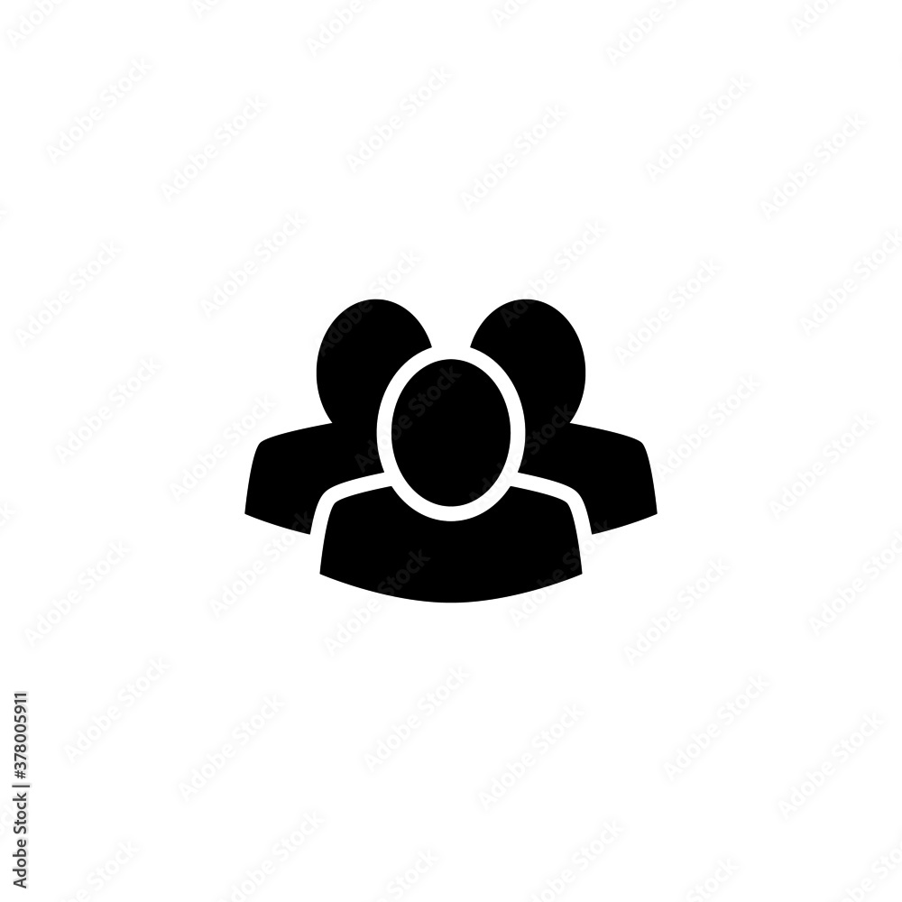 Leadership Icon in black flat glyph, filled style isolated on white background Leadership Icon in black flat glyph, filled style isolated on white background