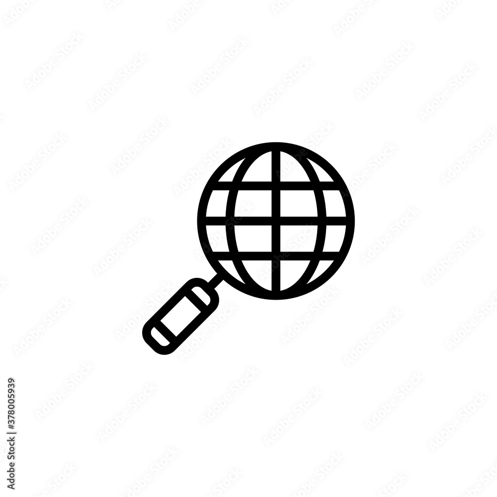 Marketing Research Icon in black line style icon, style isolated on white background Marketing Research Icon in black line style icon, style isolated on white background