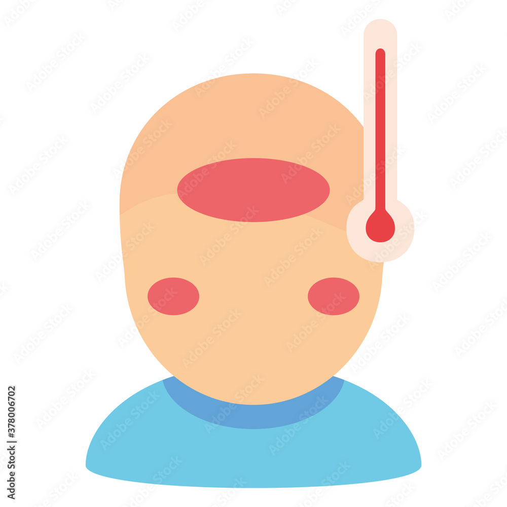 Obraz premium Isolated zika virus fever illness icon - Vector
