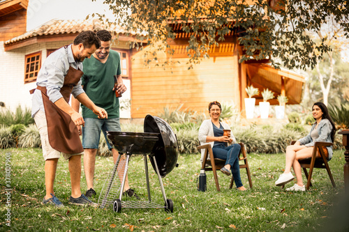 Churrasco ao ar livre photo