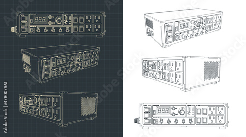 Laboratory power supply illustrations