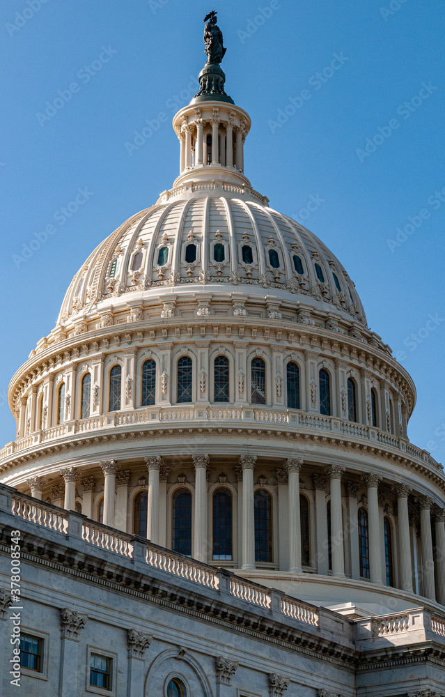 Obraz premium US Capitol Building dome, Washington, DC, 2020 