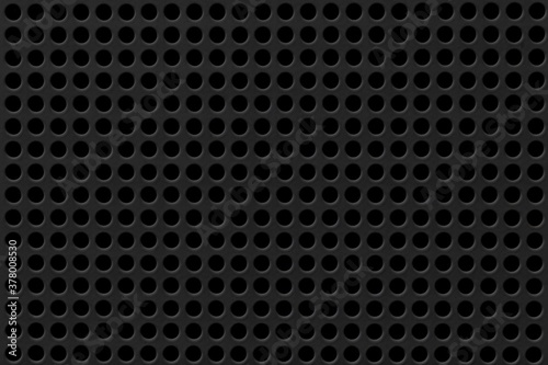 Black steel mesh screen pattern and seamless background