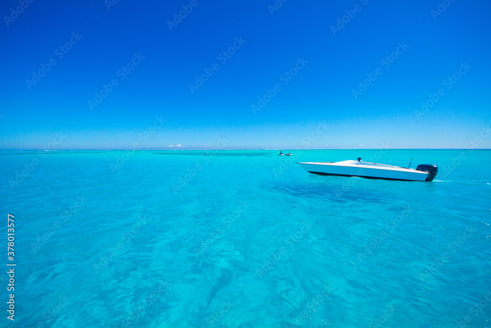 Fiji boat on water
