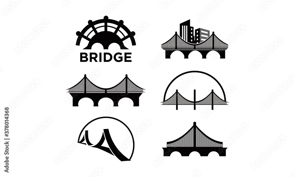 bridge logo set package template bridge logo set package template