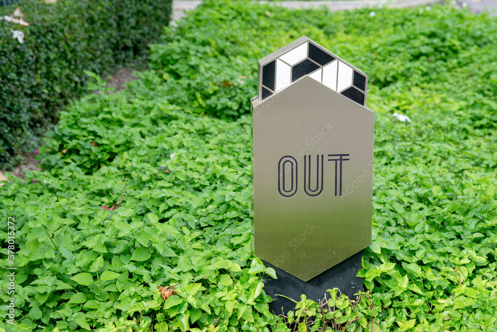 Sign entrance to the accommodation on the green grass. Sign entrance to the accommodation on the green grass.