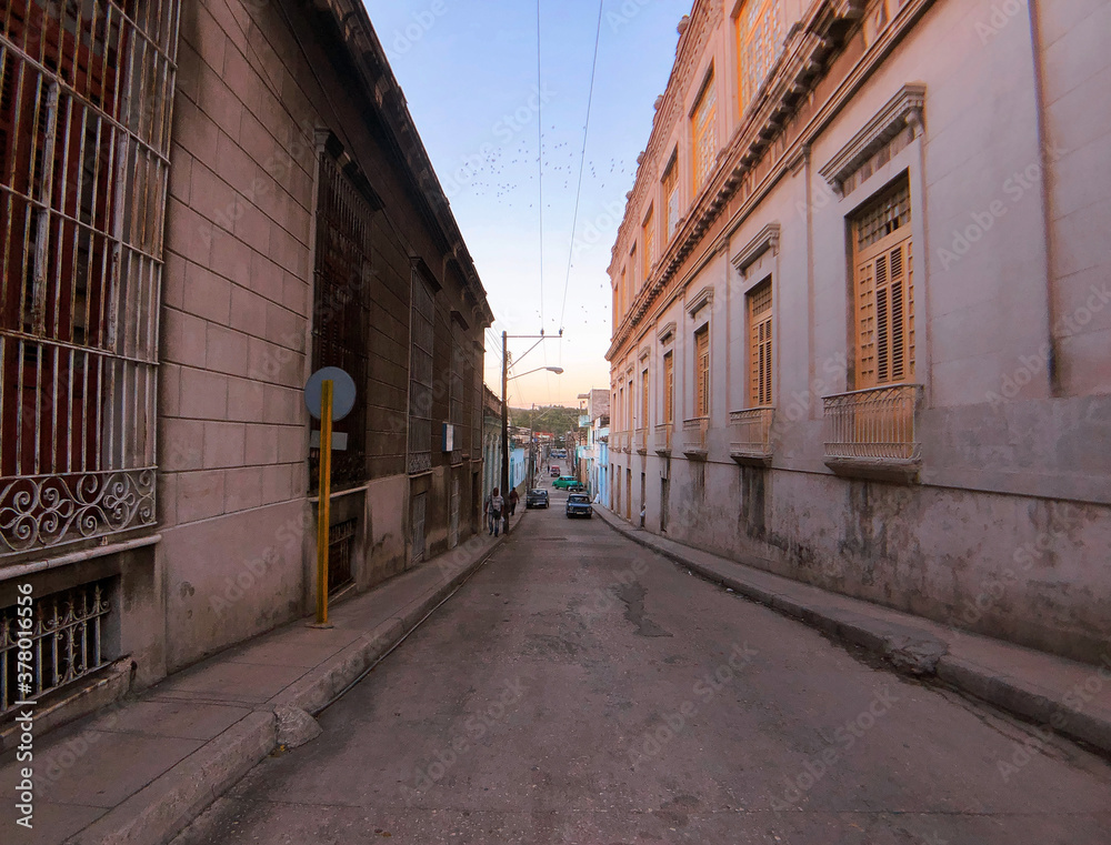 キューバ　マタンサスの街並み