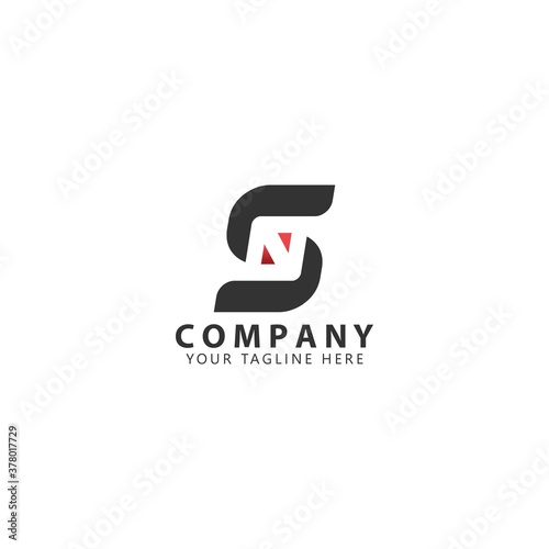 Initial SN Logo Design Inspiration Vector