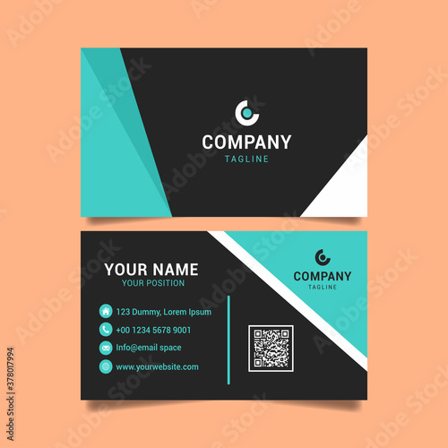business card template vector illustration