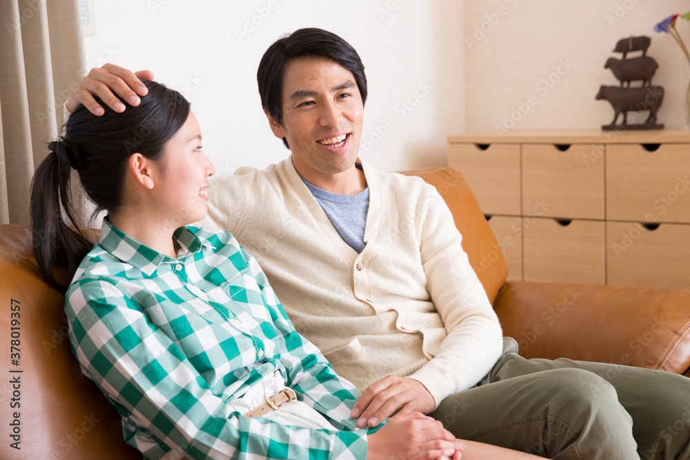会話する親子 会話する親子