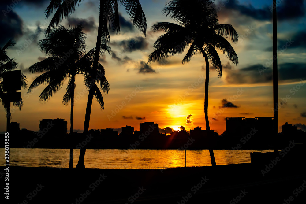Obraz premium sunrise on the beach